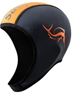 sailfish® Neoprene Cap Adjustable | Verstellbare Neoprenhaube mit Kinnriemen | 2 mm Smooth Skin Neopren für Wärmeschutz | Schwimkappe für Freiwasser & Triathlon | Unisex Neoprenkapp