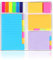 Klebezettel Haftnotizen Set Notizzettel in 5 Formaten Haftnotizen Set Klebezettel Haftstreifen Notizzettel Sticky Notes Pagermarker mit Beschreibbaren Etiketten Seiten für Bürobedarf Haushalt