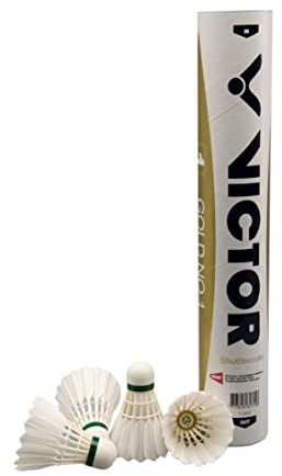 Victor Gold No.1 Badminton Shuttlecock Birdy 12-Pack (Speed-77)