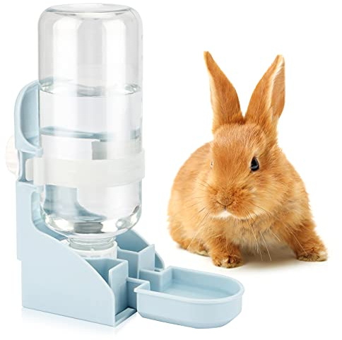 HYLYUN Kaninchen Automatischer Wasserspender, 500ml Hängend Haustier Wasserspender für Meerschweinchen Chinchillas Igel Frettchen-Update