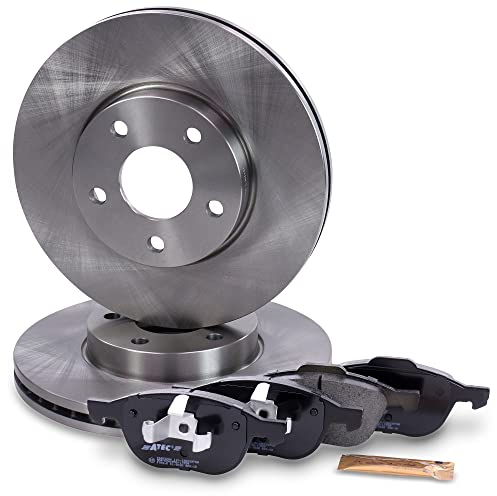 ATEC Germany Bremsenset Vorderachse inkl. Bremsscheiben Ø 278 mm Belüftet + Bremsbeläge Vorne