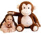IKASA Groß AFFE Kuscheltier Riesen Stofftier,78cm Gross Plüschtier Riesige Plüsch Spielzeug Jumbo Plüschtiere,Geschenk für Kinder