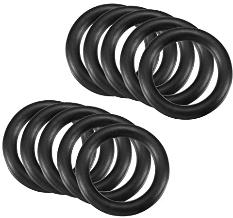 QUARKZMAN 20mm x 14mm x 3mm Nitrile Caoutchouc Joints toriques x 10 Pièces Rond Joint Rondelle pour Robinet Plomberie Réparation Étanchéité Connexion [Noir]