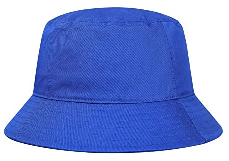 GADIEMKENSD Cotton Bucket Hat for Women Summer Beach Sun Protection Bucket Hats for Men Trendy Portable Outdoor Travel Hat for Golf Hiking Fishing Camping Royal Blue