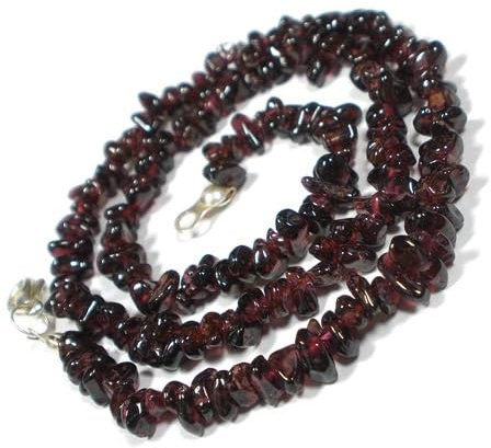 ARANDE Hermoso collar de granate natural con piedras preciosas, Gema, Granate