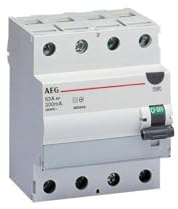 FI-Schalter 4P Typ A 40A 30mA 4TE AEG FP A 4 40/030