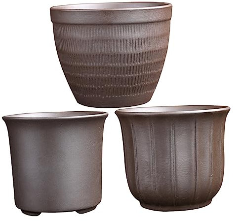 Toyvian 3pezzi Vasi Da Delicati in Vasi Da Decorativi Traspiranti Contenitori Per Piante Domestiche Resistenti Intemperie Design Ed Per Piante Piccole e Medie Dimensioni