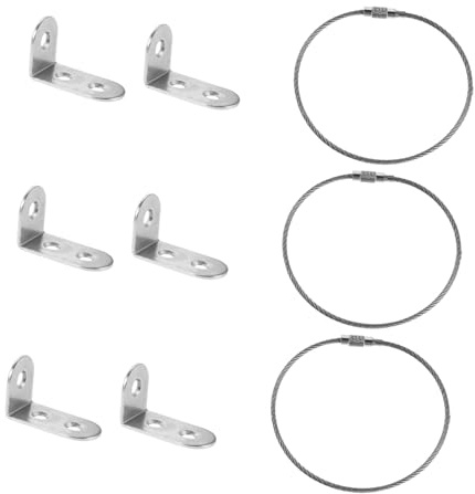 FRCOLOR 3 Juegos De Dispositivos Anticaída Para Muebles Infantiles Estanterías Estanterías Anclajes De Pared Para Muebles