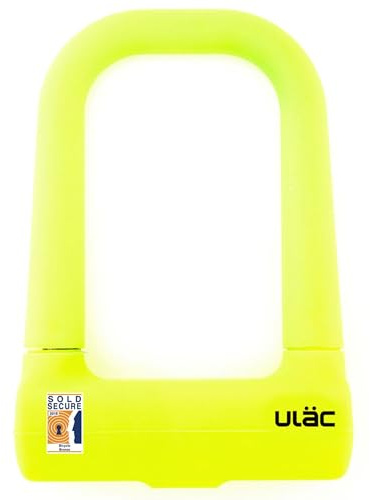 ULAC - Blocco per bicicletta U-Lock Stoccolma | Design innovativo e massima sicurezza | 2 chiavi Abloy | Fino a 2000 combinazioni | Manico in acciaio temprato da 14 mm | Utilizzo versatile