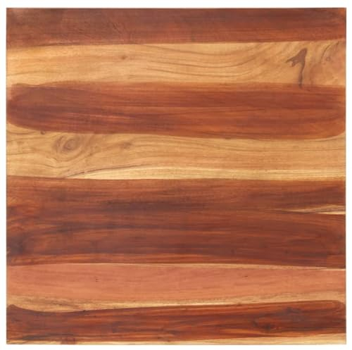 vidaXL Tischplatte Massivholzplatte Holzplatte Ersatztischplatte Holz Platte für Tisch Esstisch 15-16 mm 70x70 cm Massivholz Akazie