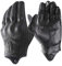 Harssidanzar Herren Vollfinger Ziegenleder Leder Touchscreen Motorradhandschuhe GM028E, Schwarz(aktualisierung), Größe M