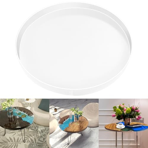 Stampo Grande da 61 cm in Resina - Rotondo in Silicone per Tavolo, Tavolino da Caffè, Salumi - Decorazione Fai da Te per la Casa