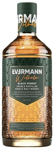 Evermann Wilhelm Black Forest Double Distilled Single Malt Whisky (alc. 42% vol) - 1 x 0,7l