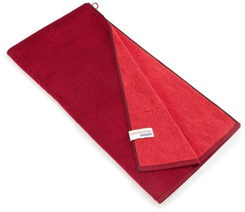 Bassetti New Shades Duschtuch aus 100% Baumwolle in der Farbe Bordeaux 63, Maße: 70x140 cm - 9327881