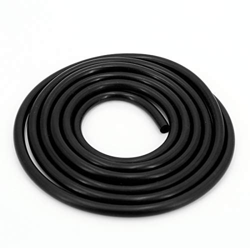 Tuyau d'aspiration en silicone haute performance, (2 m de long), ID (5 mm), tuyau d'aspiration en silicone – Noir