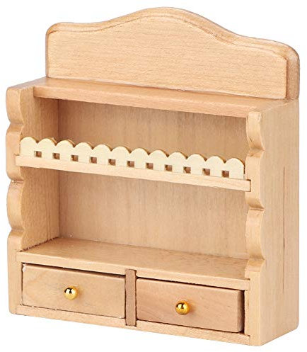 JTLB 1:12 Scale Miniature Doll House Kitchen Wall Mounted Storage Rack, Detailed Furniture Accessory Toy for Collectors and Enthusiasts