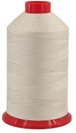 Filo di jeans resistente da 30 pollici, non cerato, per cuciture durevoli, filo da cucito, filo per sella, filo trapuntato, 875 m (perlace)