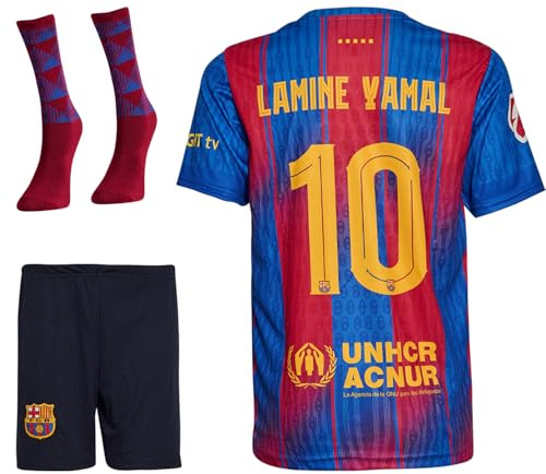 IHIMI Yamal #10 Trikot für Kinder mit Socken – Fan Trikot 2026 – Heim Set mit Shorts und Stutzen – Trikot Kinder Set – Jugendgrößen 152