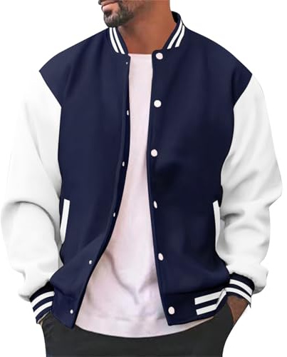 Jacket Automne Hiver Basic Streetwear Men's Baseball Jacket Sports College Jacket Manteaux Hommes Femmes College Jacket Classique Unisexe Baseball