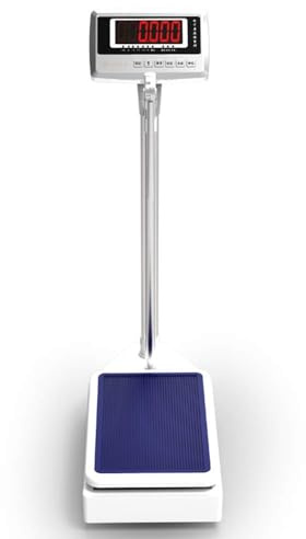 Báscula de baño mecánica con varilla de altura, báscula electrónica de altura y peso, pantalla de esfera de gran tamaño, 200 kg/440 lb, básculas mecánicas, báscula de altura y peso de fácil lectura