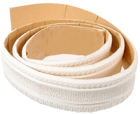 ARTIBETTER decoración dormitorio decoración pared Moldeado de pared autoadhesivo Decoración de pared en D impermeable borde del papel tapiz cinta de tira de calafateo espuma xpe