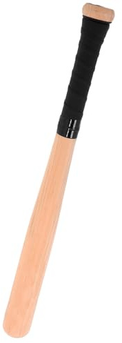 Toyvian Mazza da Baseball in Legno Massello Leggera e Compatta con Impugnatura Antiscivolo Bastone Vintage per Allenamento Outdoor Adulti