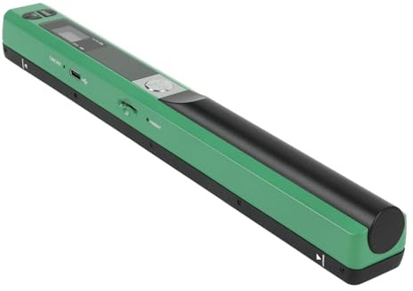 SIXRUN Bärbar Scanner Dokument Scanner Foto för A4 med 300/600/900 DPI 3 lösningar Ingen Drivrutin Behövs USB Överföring JPEG/PDF Format för Mac OS X 10.4+ (Grön)