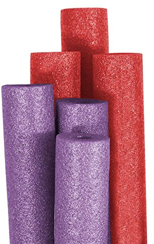 Pool Mate 6-Pack Purple and Red Pool Noodles Jumbo, Made in Canada