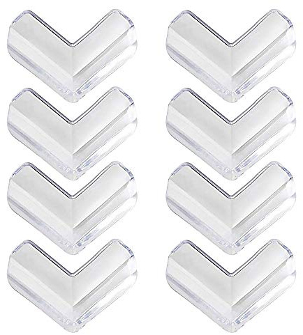Hörnskydd, kantskydd baby, 8 stycken smaklöst transparent bordshörnskydd med perfekt för bordshörn och möbelskydd skyddar spädbarn och barn