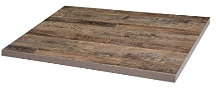 Bolero Pre-Drilled Rectangular Table Top Urban Dark 700mm