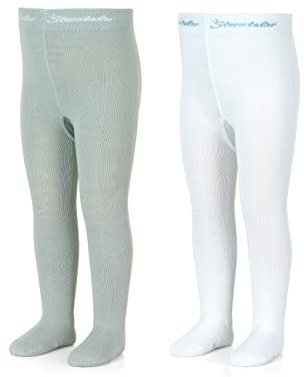 ESPRIT Unisex Baby Uni DP Strumpfhose, Undurchsichtige, mittelgrün, 110-116