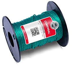 COMENSAL® Cordón Trenzado de Propileno 50m - Cuerda de Albañil - Grosor 1mm - Cordel Guía de Albañil - Cuerda Duradera - Made in EU