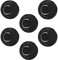 efuturetime 6 x D Ringe Pad Patch Paddleboard PVC Edelstahl, Paddleboard Kanu Kajak Zubehör Ring für Schlauchboote, Floß, Stand-Up-Paddleboard, Keine Kleber erhalten, Schwarz (Durchmesser: 8cm)