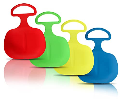 4 Stück Schneeschlittenbrett, Schlitten für Kinder, Schlittenfahren Kinder für Kid zum Porutschen & Schlittenfahren (C)