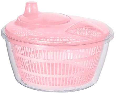 Generisk salladsslunga 22,8 x 12 x 17,5 cm, plast, BPA-fri, spinderella, färg: rosa/blå/vit