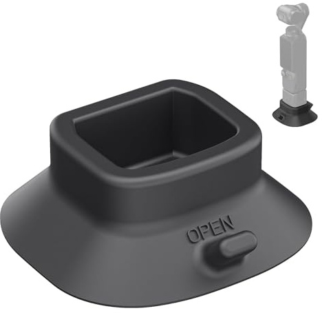 NEEWER BASICS Base di Supporto in Silicone con Ventosa per Pocket 3, Sostegno Fotocamera da Tavolo ø64mm Antiscivolo Morbido Stabile, Accessorio Compatibile con DJI Osmo Pocket 3 Gimbal Camera, AC023