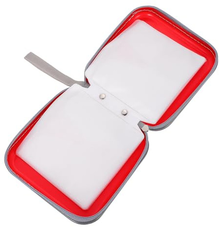 BAZEITFLOW Custodia CD Plastica Rigida con Zip Grande Capacità Dischi Borsa Portatile Resistente Graffi e Umidità per Auto Viaggio e Casa
