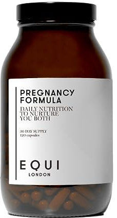 Equi Pregnancy Formula | Expertly Formulated Multivitamin Capsules for All Stages | Methyl-Folate Folic Acid, Iron, CoQ10, Choline, & Biotin Prenatal Vitamins | 30 Day Supply