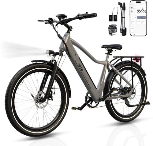 RCB Vélo électrique Adulte de 27,5 Pouces, E Bike de Montagne, 250 W, Vitesse Max 25 km/h, Démarrage NFC/APP, Autonomie de 35-90 km, Adapté aux Déplacements Quotidiens Hommes et Femmes