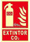 Normaluz A00406 Feuerlöscher, CO2, Klasse A, PVC, 1 mm, 21 x 30 cm, mit CTE, RIPCI und geeignet für neue Gesetze
