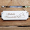 Schild « Fußpflege 02 » Türschild mit persönlicher Wunschgravur und Motiv - Größe ca. 20 x 6,7 x 0,5 cm - Shabby Dekoschild Dekoration Namensschild Name - Praxis Podologe Fußmassage Pediküre
