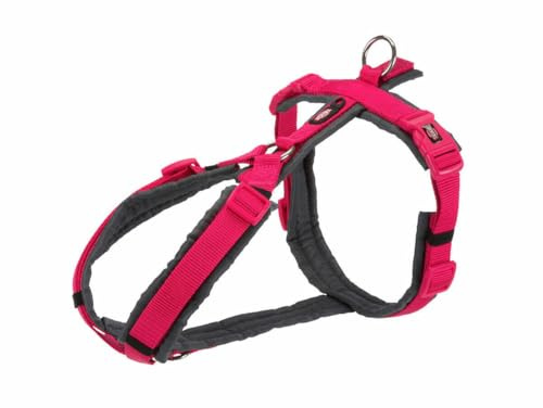 TRIXIE Arnés Trekking New Premium Fucsia-Grafito para Perros