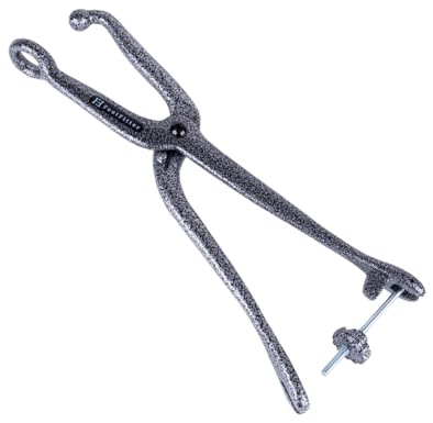 FootFitter Cast Iron Ball & Ring Shoe Stretcher, Spot Stretching Device, Target Stretching for Bunion, Corn & Hammertoes - Grey