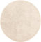 Erwin Müller Badematte, Badteppich Uni ULM - Baumwolle, kuschelig, rutschhemmend, für Fußbodenheizung geeignet - beige Größe rund 90 cm Ø