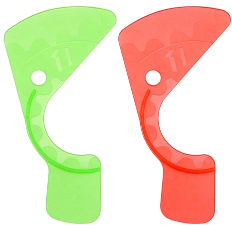 ECSiNG 2 Stück Kettenlücken-Einstelllehre Werkzeug Reparaturwerkzeug, Teil für Fahrräder Kompatibel mit SRAM Eagle SX/NX/GX 12, Rot/Grün