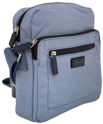 Spirit - Unisex Lightweight Waterproof Crossbody Bag - Medium Shoulder Bag with Multiple Pockets Travel Essentials with Adjustable Strap - 22cm W x 8.5cm H x 24cm D