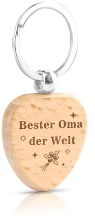 Nurplexl Oma Geschenk,Geschenk Für Oma Weihnachten,Schlüsselanhänger Holz,Oma Geburtstagsgeschenk Von Enkel,Sinnvolle Weihnachten Geschenke,Muttertagsgeschenk Für Oma,Beste Oma Geschenke