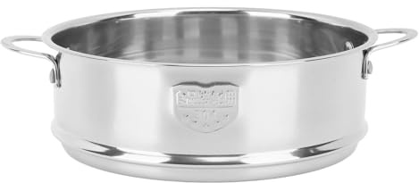 Stainless Steel Steamer Pot,Steamer Basket with Handle,Steam Grid Double Ear Draining Design Steam Basket for Kitchen Buns Vegetable,Cooking Rack Food Steamer Basket Insert for Kitchen Dim Sum(Silver)