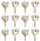Larber 12PCS Mini Fiore Seccato Bouquet Fiori di Selvaggio Seccati Fiori Seccati Mini Fiore Seccato con Stelo per DIY Photo Props Vaso Decorazione Matrimoniale