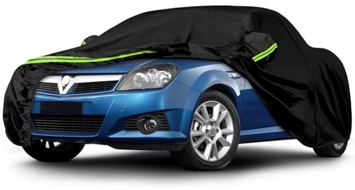 Telo Copriauto Compatibile con Vauxhall/O-pel Tigra 1994-2009, Copertura Auto Protettiva, Telone per Garage Completo Impermeabile con Cerniera Strisce Riflettenti, Protezione da Neve e Polvere